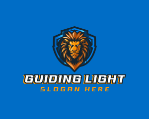 Gaming Shield Lion logo design