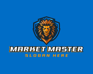 Gaming Shield Lion logo design