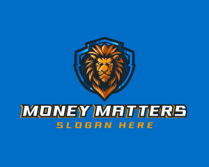 Gaming Shield Lion logo design