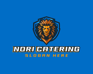 Gaming Shield Lion logo design