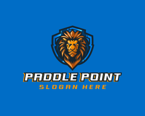 Gaming Shield Lion logo design