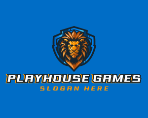 Gaming Shield Lion logo design