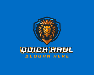 Gaming Shield Lion logo design