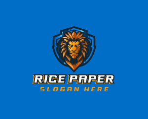 Gaming Shield Lion logo design