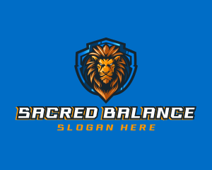 Gaming Shield Lion logo design