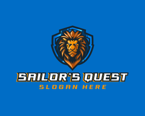 Gaming Shield Lion logo design