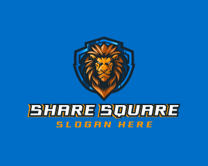 Gaming Shield Lion logo design