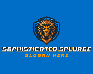 Gaming Shield Lion logo design