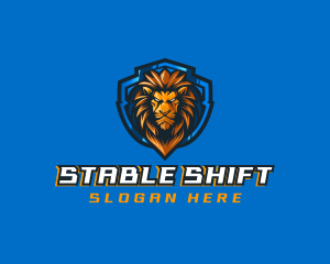 Gaming Shield Lion logo design