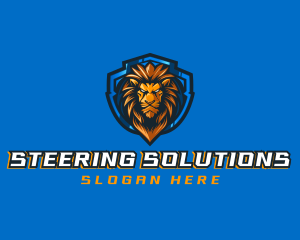 Gaming Shield Lion logo design