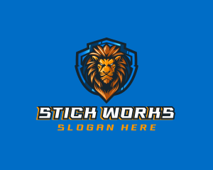 Gaming Shield Lion logo design