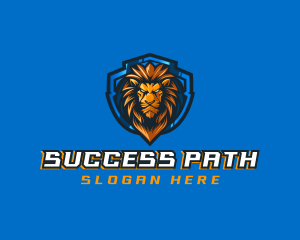 Gaming Shield Lion logo design