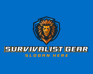 Gaming Shield Lion logo design