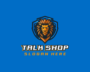 Gaming Shield Lion logo design