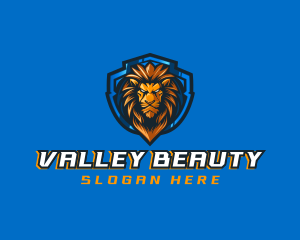 Gaming Shield Lion logo design