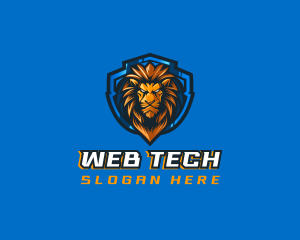 Gaming Shield Lion logo design