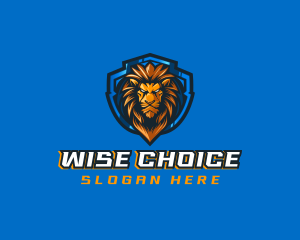 Gaming Shield Lion logo design