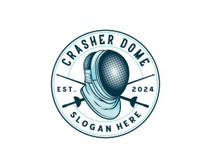 Fencing Helmet Sports logo