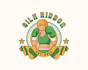 Female Boxer Gym logo design