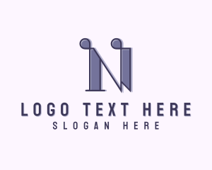 Photographer Photo Studio Letter N logo