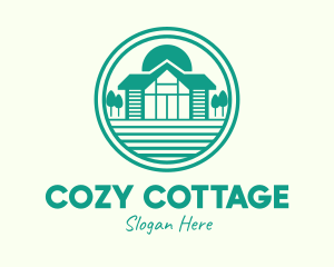 Green Cottage House logo design