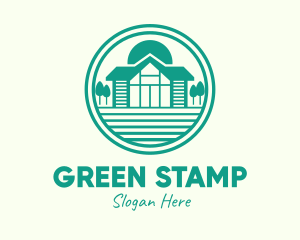 Green Cottage House logo design