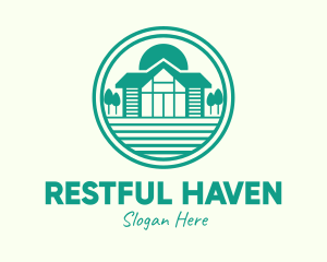 Green Cottage House logo design