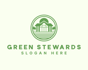 Green Cottage House logo design