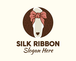 Ribbon Sandal Fashion logo design