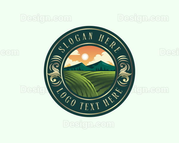 Agriculture Farm Field Logo