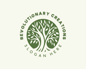 Eco Wellness Tree Logo