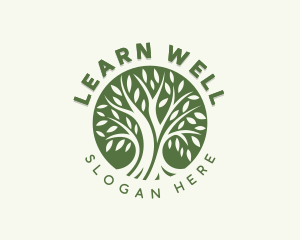 Eco Wellness Tree logo design