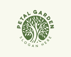 Eco Wellness Tree logo design