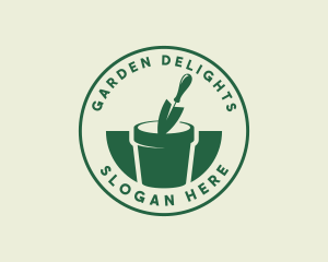 Gardening Plant Trowel logo design