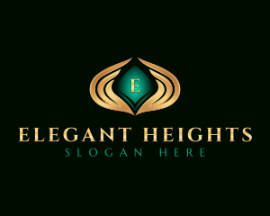 Elegant Premium Wings logo design