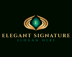 Elegant Premium Wings logo design