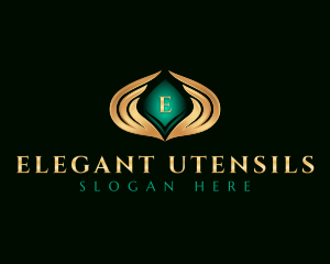 Elegant Premium Wings logo design