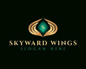 Elegant Premium Wings logo design