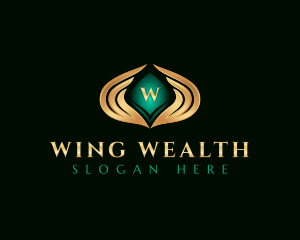 Elegant Premium Wings logo design