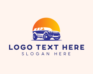 SUV Mechanic Automobile logo