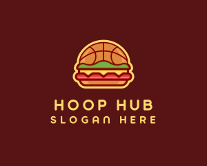 Basketball Burger Restaurant logo design