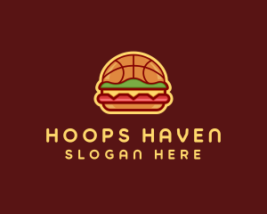 Basketball Burger Restaurant logo design