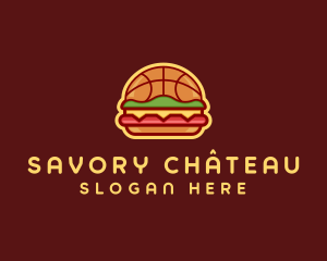 Basketball Burger Restaurant logo design