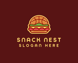 Basketball Burger Restaurant logo design