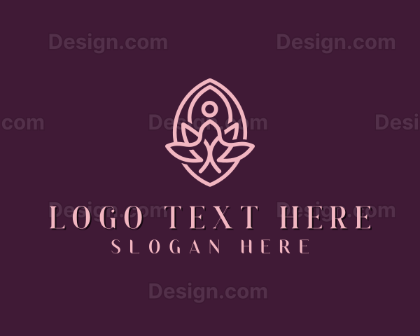 Meditation Yoga Lotus Logo