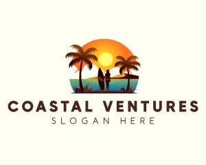 Travel Beach Resort logo design