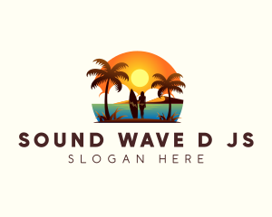 Travel Beach Resort logo design