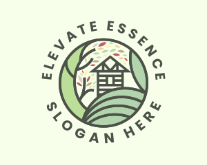 Cottage Tree Landscape  Logo