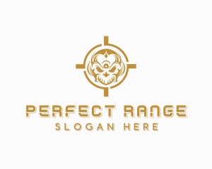 Target Skull Combat logo design