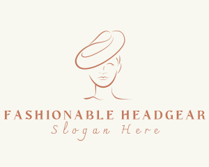 Fashion Hat Lady logo design